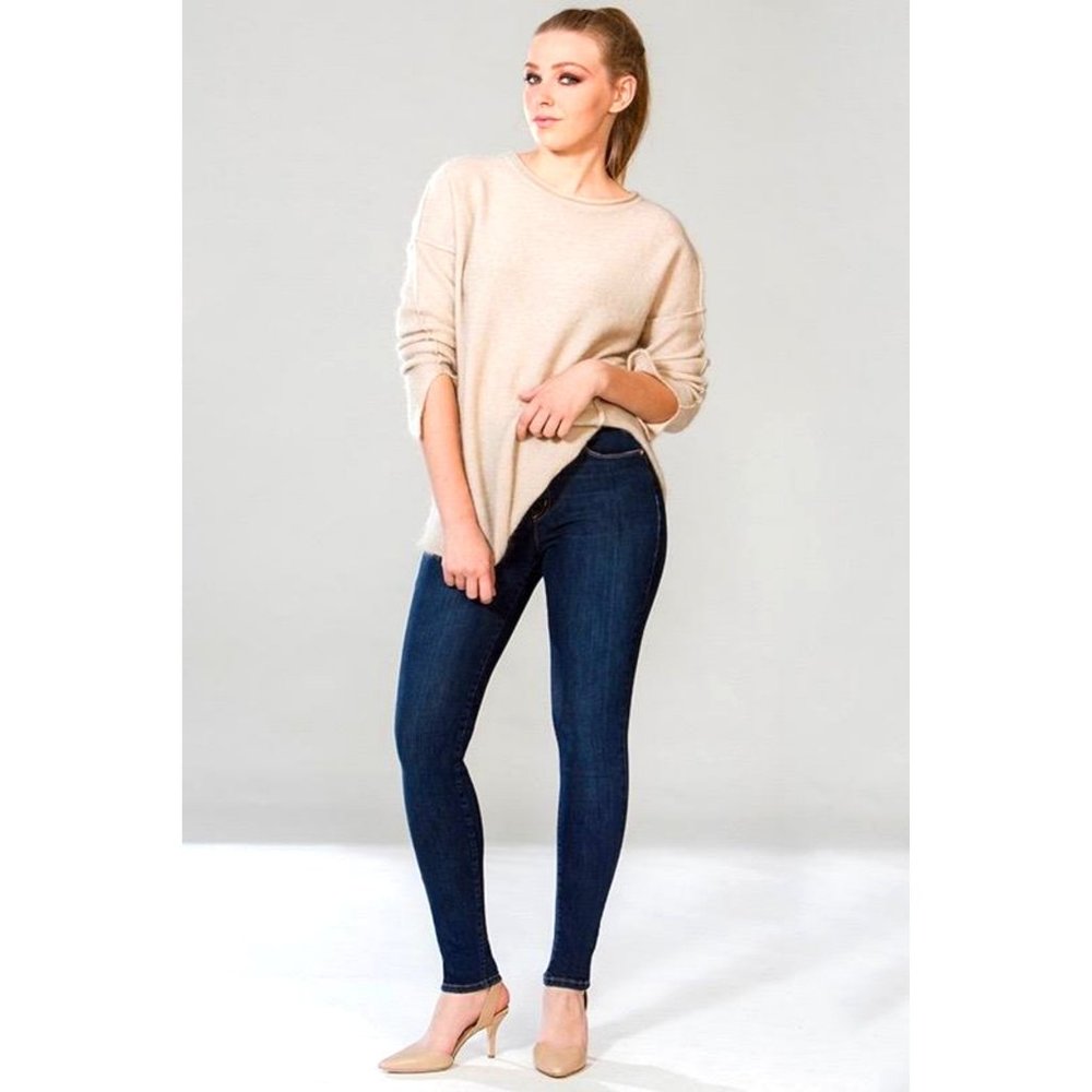 SECOND YOGA Blue Skinny Jeans
